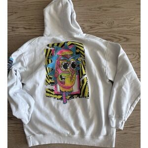 Rick And Morty Wubba Lubba Dub Dub Hoodie Sweatshirt Pullover Size L Streetwear